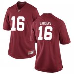 Women's Alabama Crimson Tide #16 Drew Sanders Crimson Game NCAA College Football Jersey 2403DHDU1